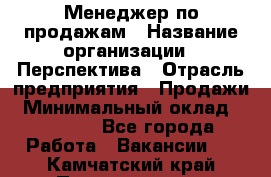 Менеджер по продажам › Название организации ­ Перспектива › Отрасль предприятия ­ Продажи › Минимальный оклад ­ 30 000 - Все города Работа » Вакансии   . Камчатский край,Петропавловск-Камчатский г.